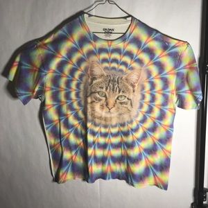 Rainbow cat tee
